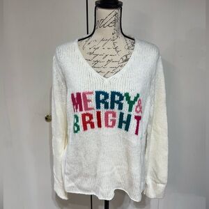 NWT Wooden Ships Holiday Sweater